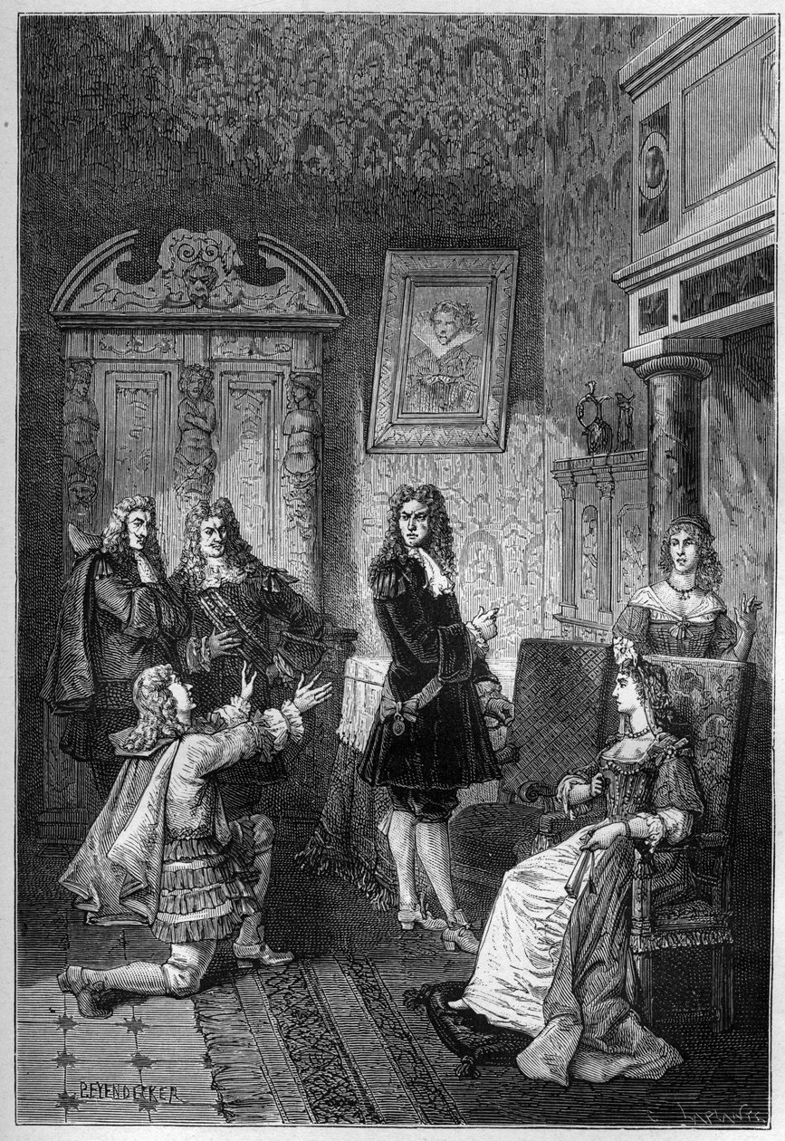 James Scott (James Crofts, James Fitzroy), vévoda z Monmouthu a Buccleuchu (1649-1685) Prosí o život před Jakubem II. (Jacques Stuart) od French School