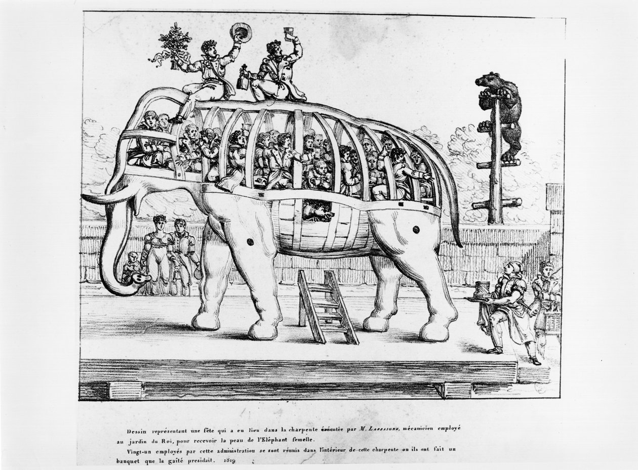 Jardin des Plantes v Paříži, 1819 od French School