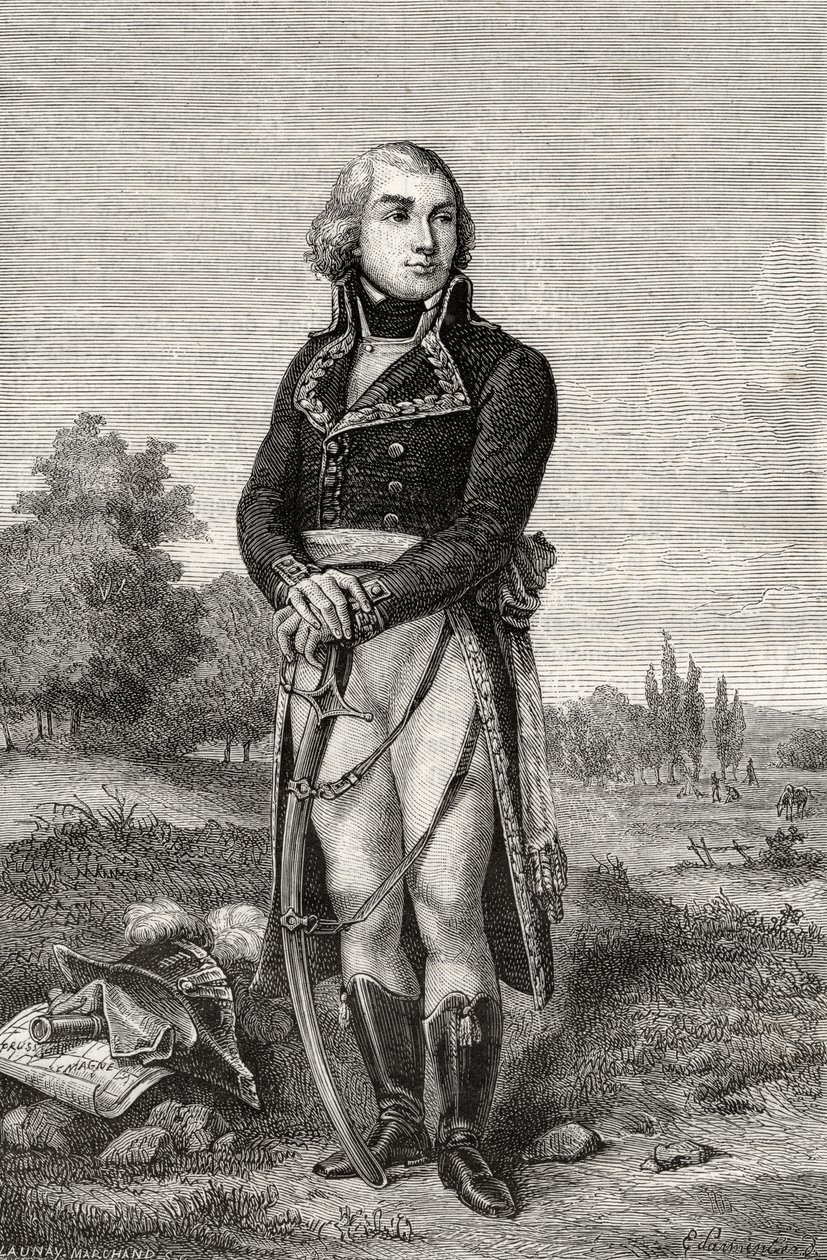 Jean-Baptiste Jourdan, z knihy Louise Blanca (1811-82) "Histoire de la Revolution Francaise". od French School