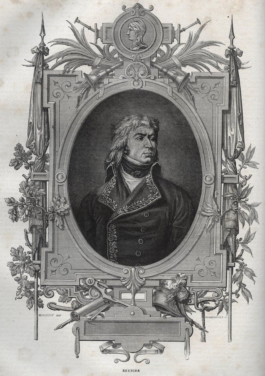 Jean-Louis-Ebenezer REYNIER (1771-1814), francouzský generál revoluce a Prvního císařství - Jean Louis Ebenezer Reynier, generální důstojník francouzské armády během francouzských revolučních válek - z „“Nouvelle Encyclopedie Nationale”” od Maurice La Char od French School