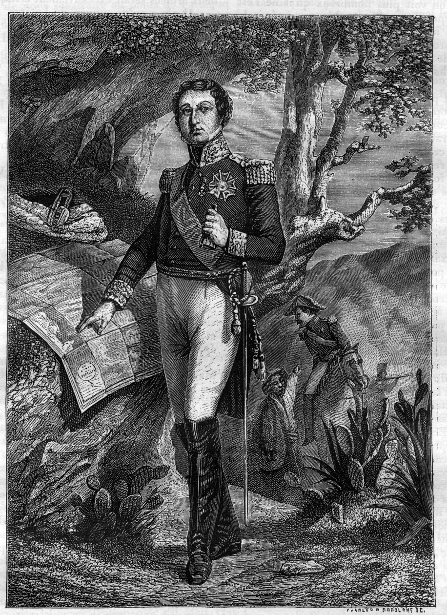 Jean-de-Dieu Soult (1769-1851) vévoda z Dalmácie - Celovečerní portrét Jean de Dieu Soult (1769-1851) maršála Francie, vévoda z Dalmácie - v „Historie říše po historii konzulátu“ od Adolphe Thierse -1879 - soukromá sbírka od French School