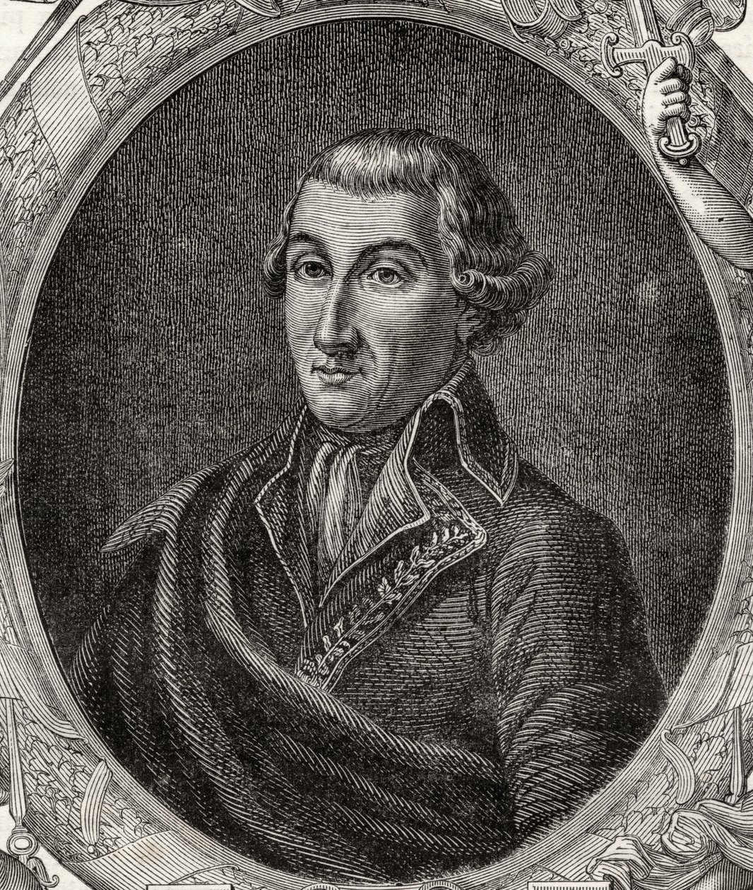 Jean Baptiste Camille Canclaux (1740-1817) z „Histoire de la Revolution Francaise“ od Louise Blanca (1811-82) od French School
