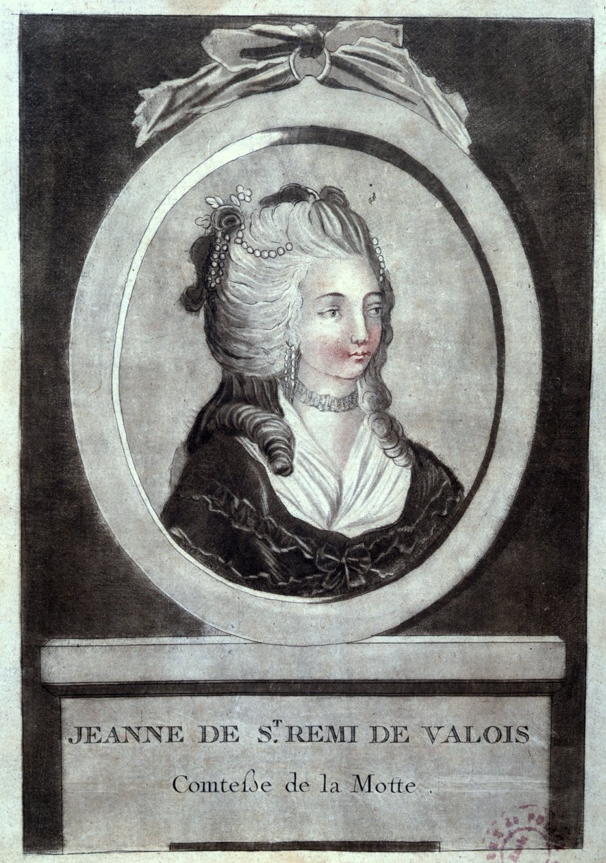 Jeanne de Valois-Saint-Remy (1756-91), hraběnka de La Motte, kolem 1786 od French School