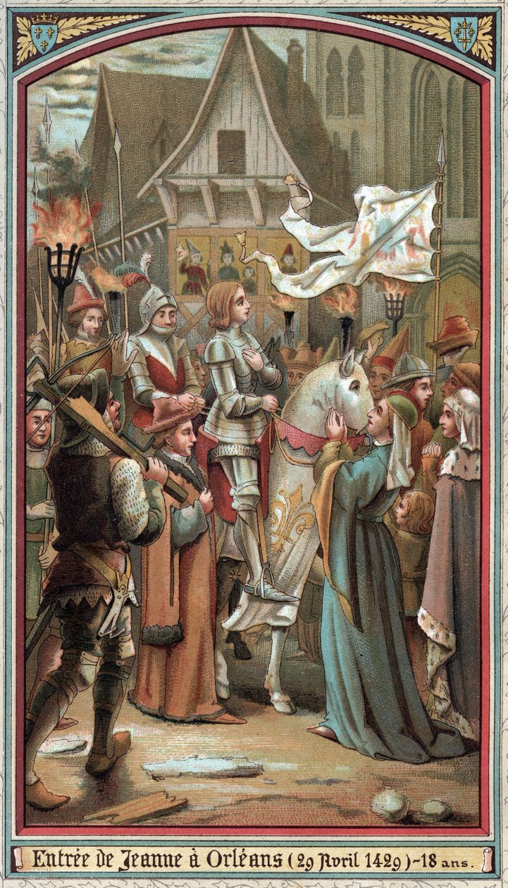 Vstup Johanky z Arku do Orleansu v roce 1429. od French School