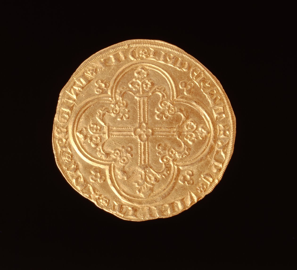 Jan II Dobrý (1319-64) francouzský král, Franc a Cheval, 1350-64 (reverzní) (zlato) (avers viz 168067) od French School