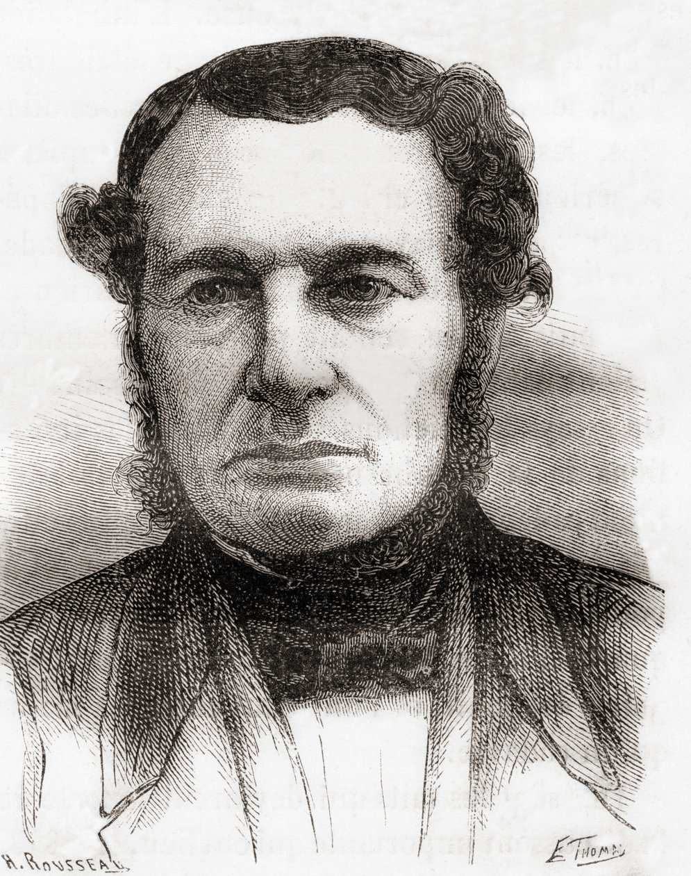 Joseph-François Malgaigne, z knihy "Les Merveilles de la Science", vydané kolem roku 1870 (litografie) od French School