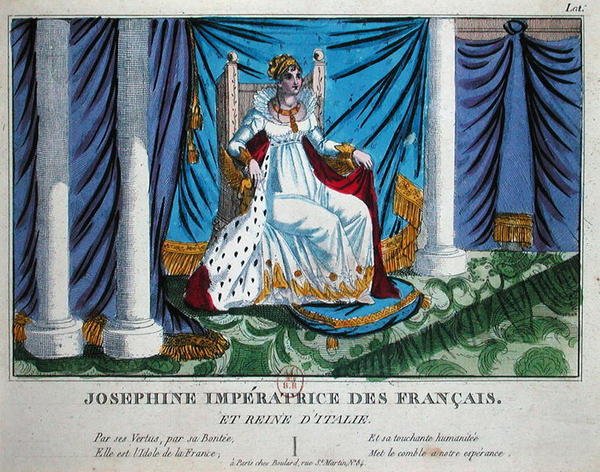 Josephine (1763-1814) francouzská císařovna a královna Itálie (barva lito) od French School