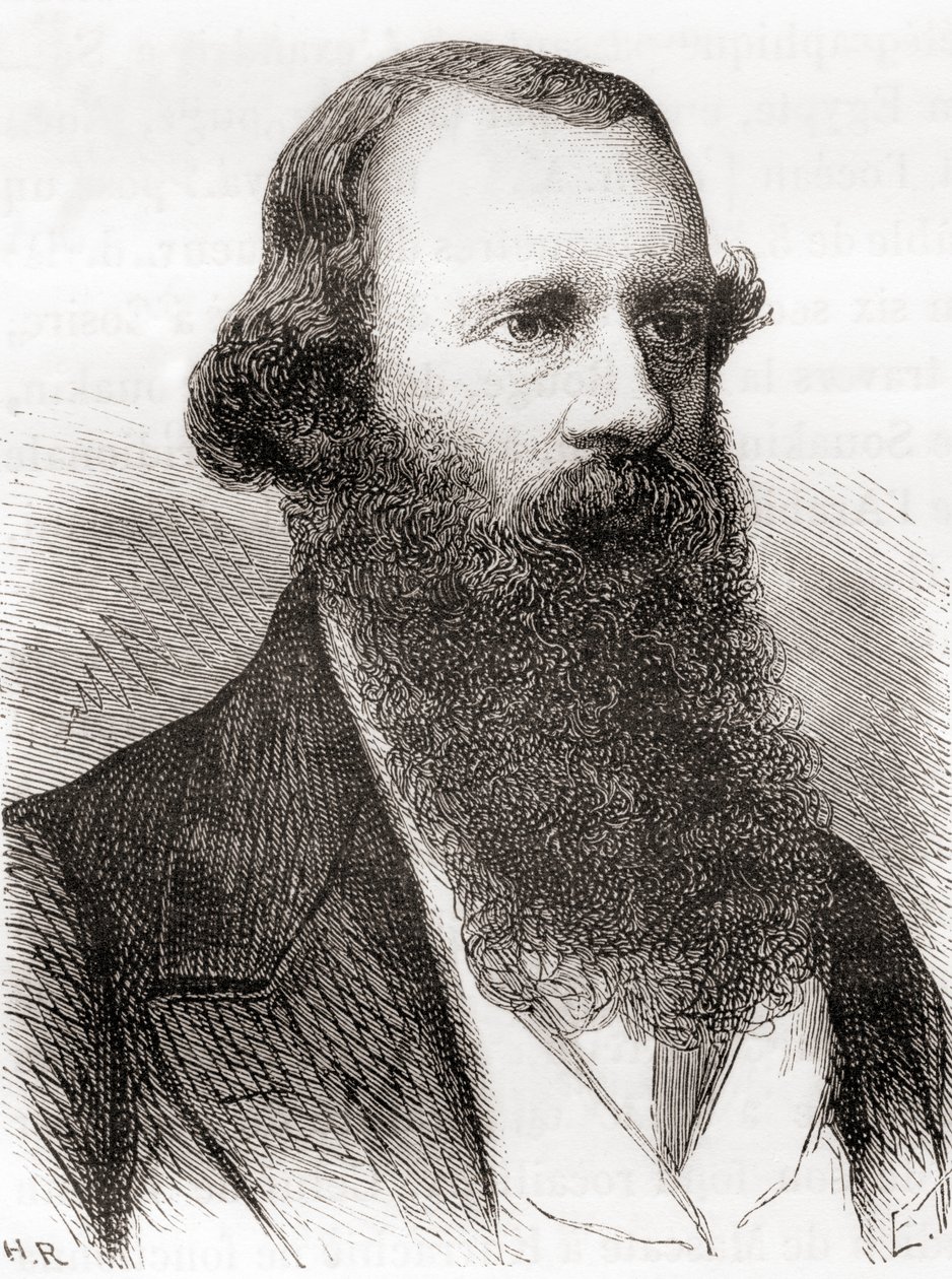 Josiah Latimer Clark, z Les Merveilles de la Science, vydáno kolem roku 1870 (rytina) od French School