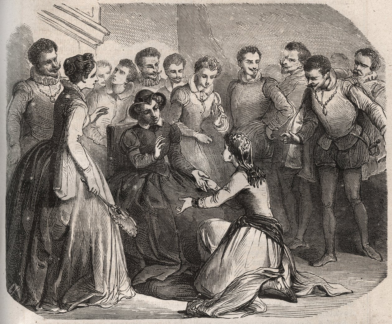 Julita Guagnini požádala královnu Kateřinu de Medici (Caterina de Medici) (1519-1589), aby ji vzala do svých služeb. Stala se milenkou Louise de Bussy d
