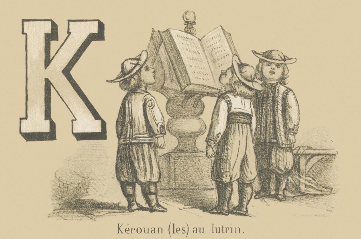 K: Kerouan (les) u řečnického pultu od French School