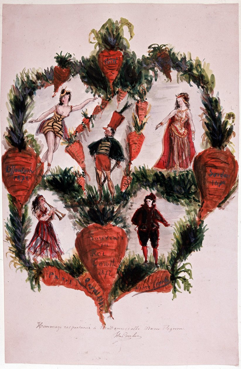 Král Mrkev, Opereta Offenbach - Bibl. dokument opery od French School