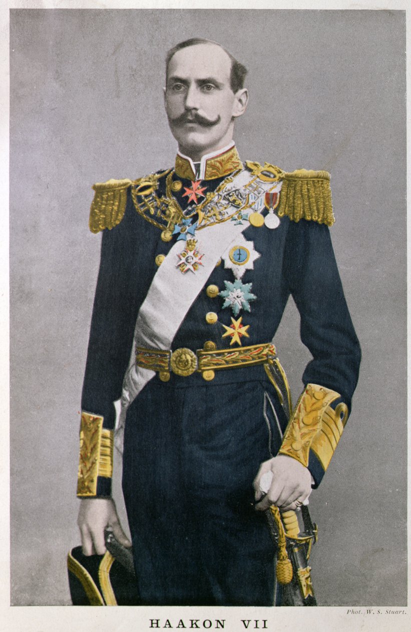 Norský král Haakon VII (1872-1957), počátek 20. století od French School