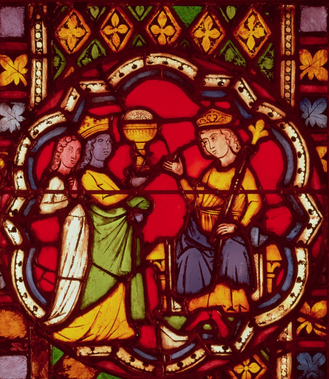 Král Šalamoun a královna ze Sáby, kolem roku 1270 od French School