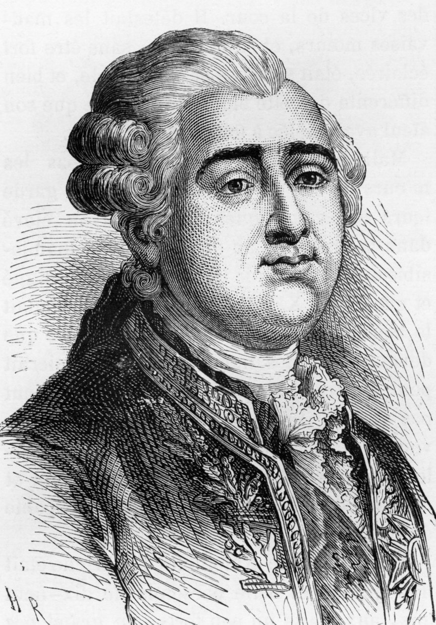 Francouzský král Ludvík XVI. (1754-1793) od French School