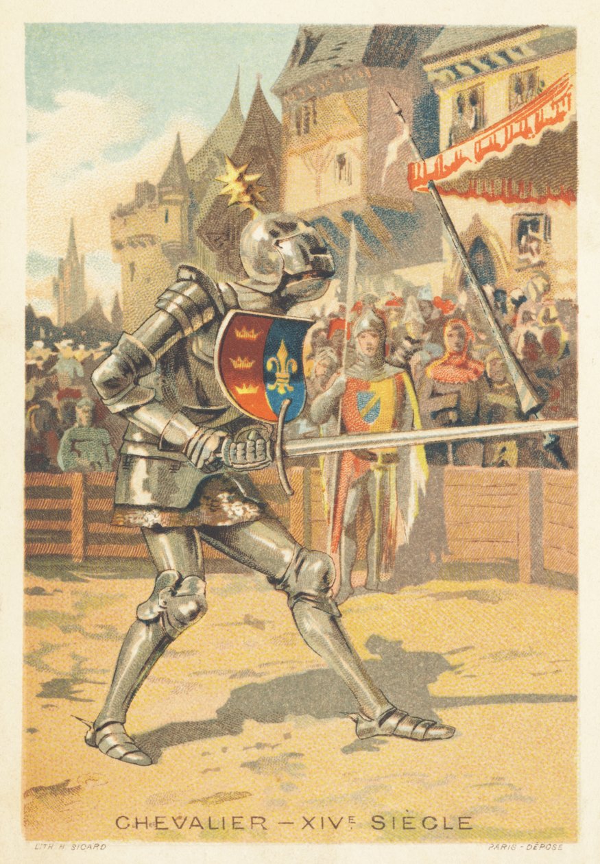 Rytíř ve 14. století od French School