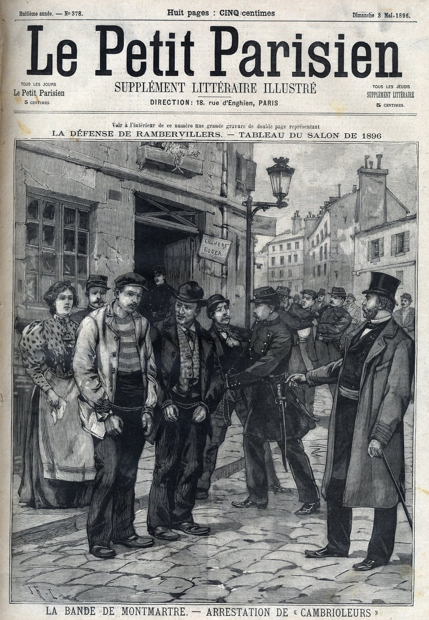 La Bande de Montmartre: Policie zatkla lupiče v Paříži v „Le petit Parisien““ od French School