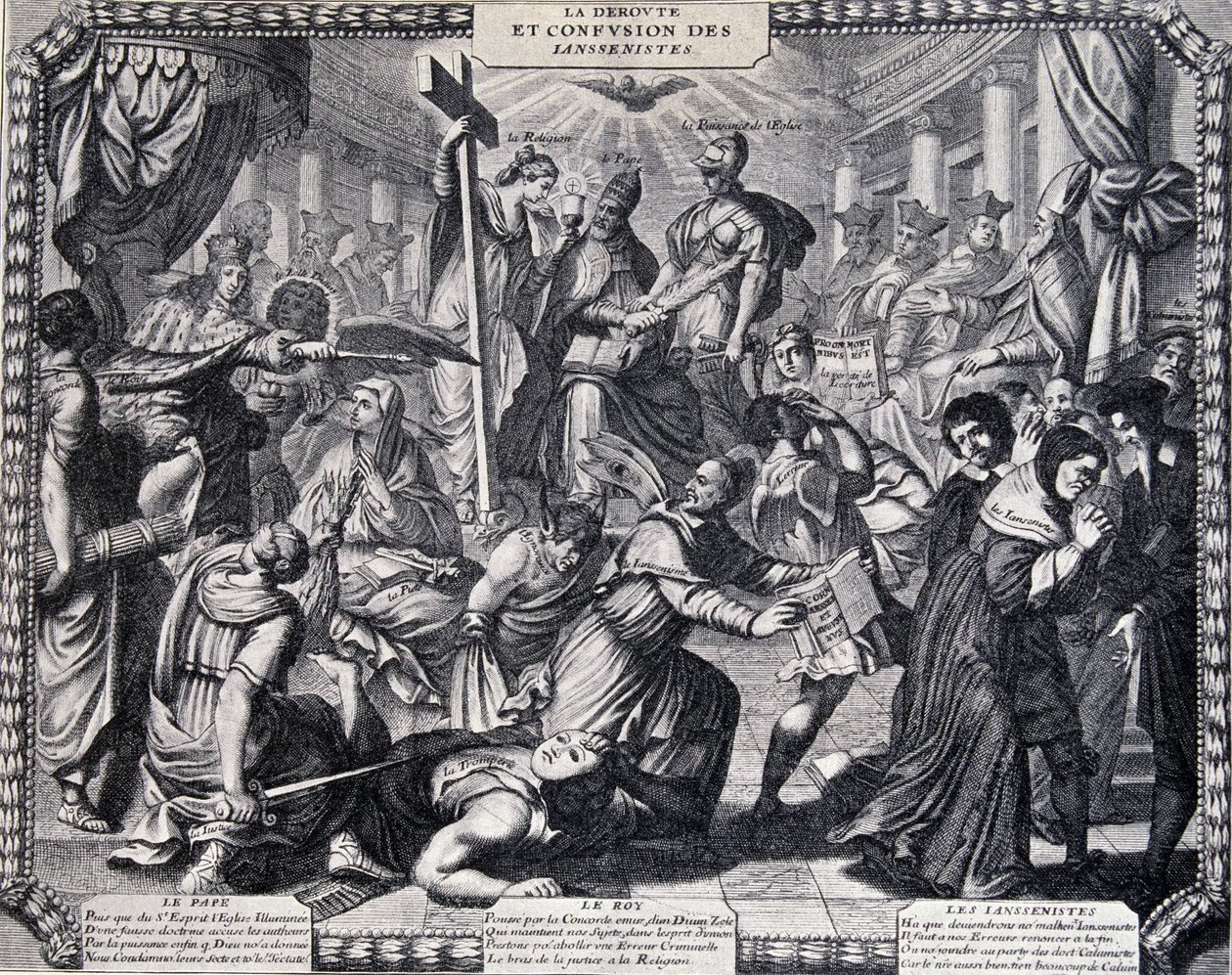 Rout of the Jansenists - satirický almanach vydaný jezuity od French School