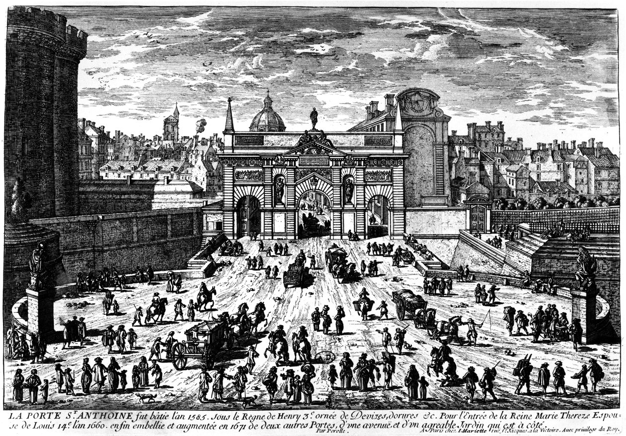 Porte Saint-Antoine, Paříž od French School