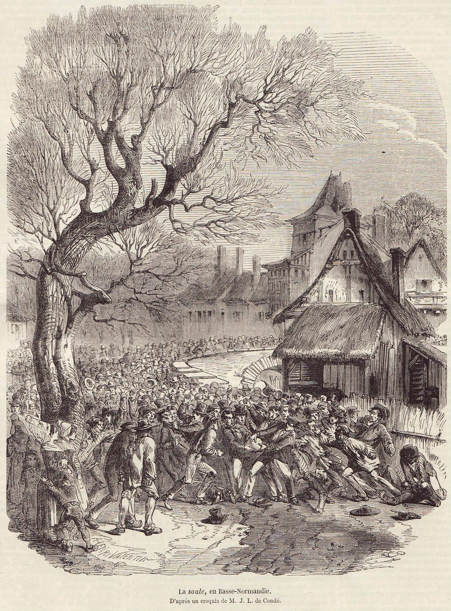La Soule, Dolní Normandie, hospoda 28. února 1852. od French School