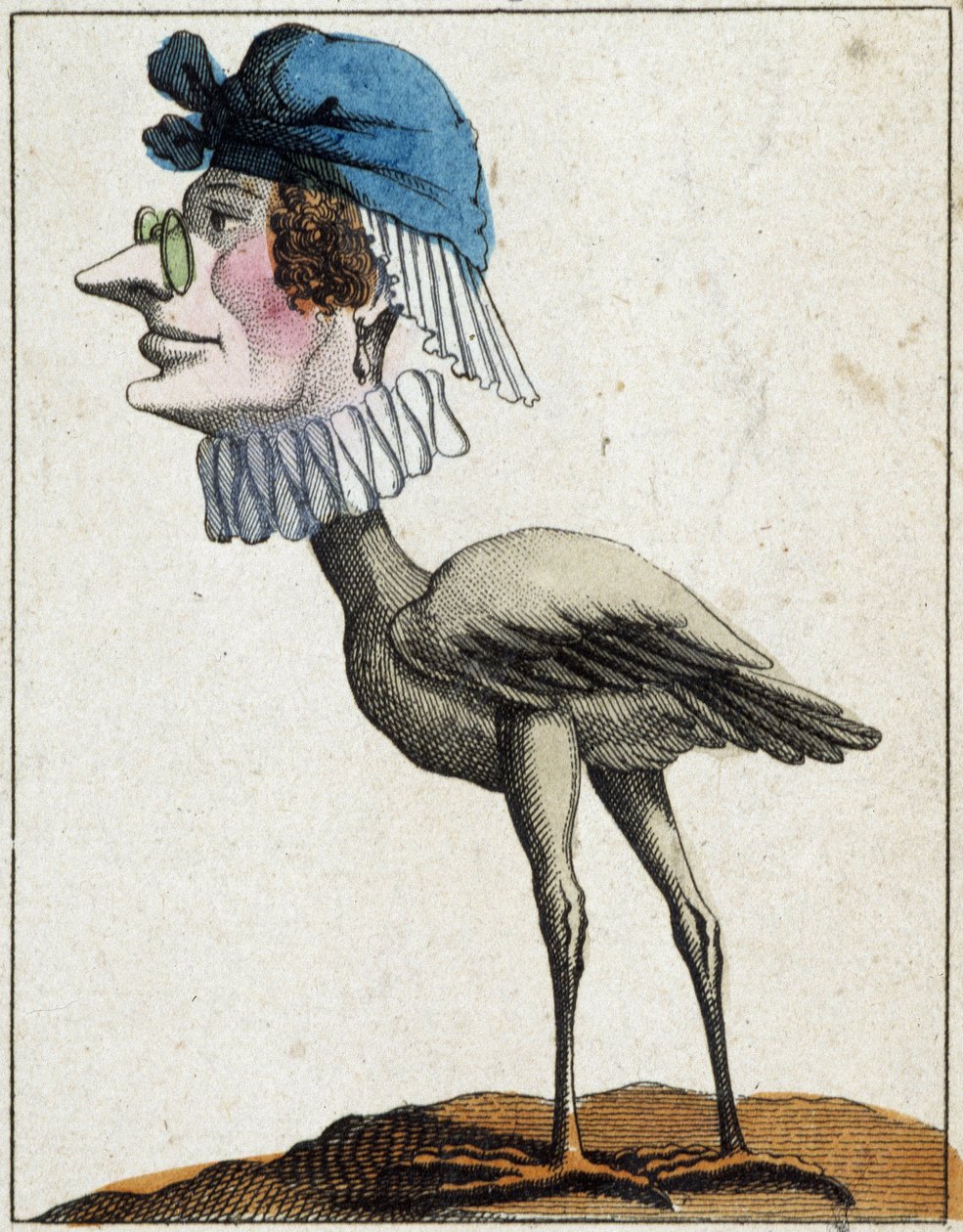 La Stork v karikatuře, studie postavy „volatile character“ sd. 19., populární snímky. od French School