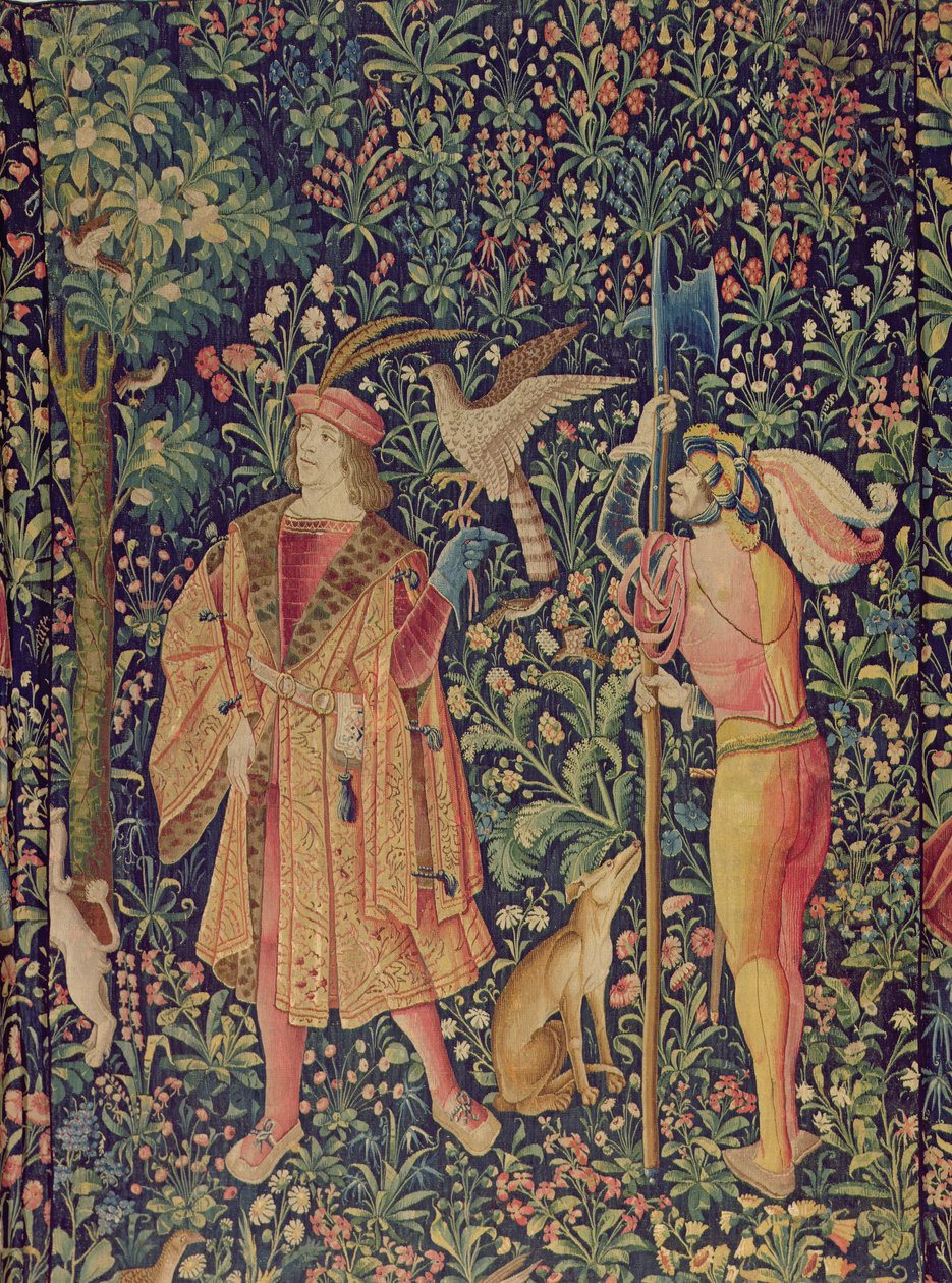 La Vie Seigneuriale - Odjezd na lov, kolem 1500 od French School