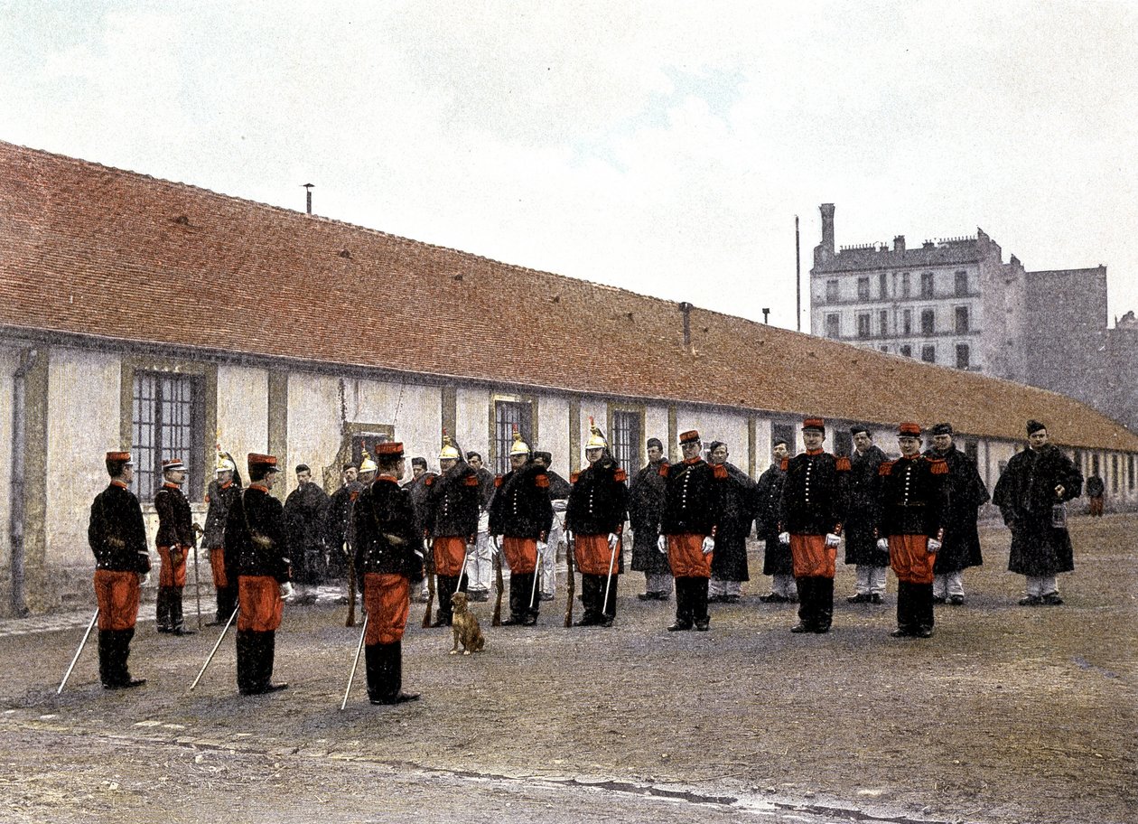 La parade - v "Album militaire"" - kavalérie: domácí služba od French School