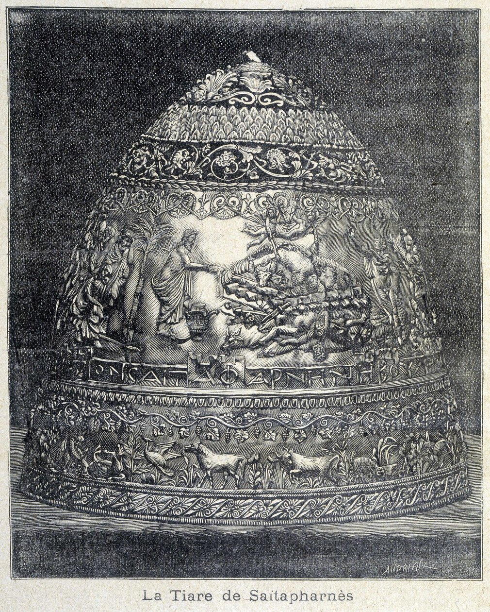 Diadém Saitapharnes - v „“Le Petite Parisien““ od French School