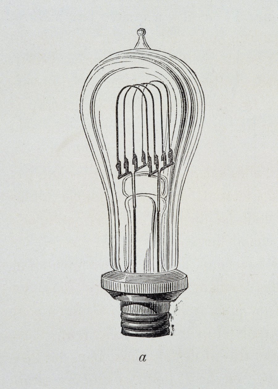 Lamp Edison – v „Nových výdobytcích vědy“ od Figutree od French School