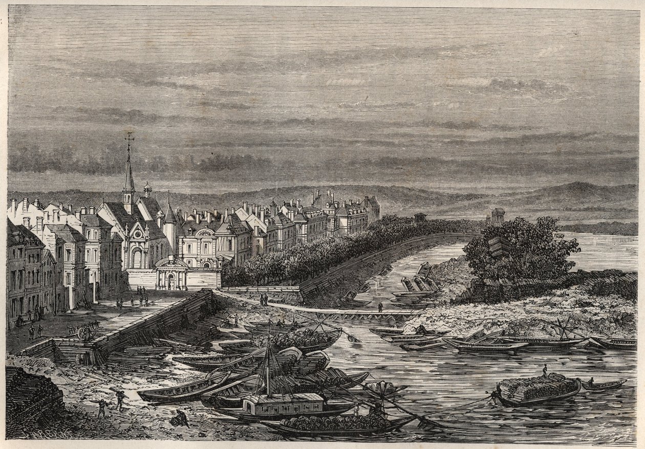 Arzenál v Paříži za Jindřicha IV. v 17. století – rytina z „“ Historie Francie vyprávěná mým vnoučatům“ – od Francoise Guizota – 1872-1876 od French School