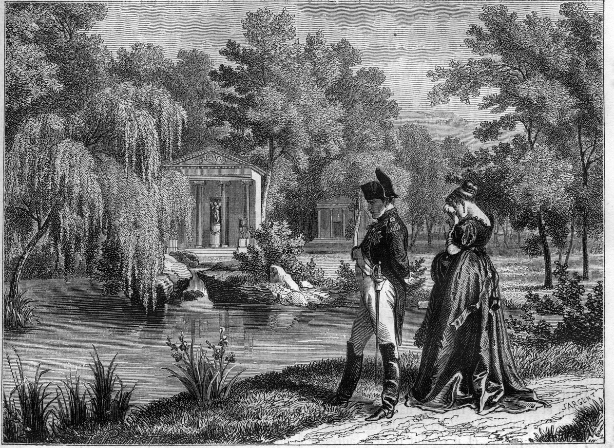 Poslední pobyt Napoleona v paláci Malmaison - poslední návštěva Napoleona a královny Hortense v La Malmaison, červen 1815 - v „Histoire de l