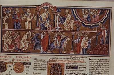 Lat 8846 f.2 Scéna masakru, z Hebraica Romana Gallica od French School