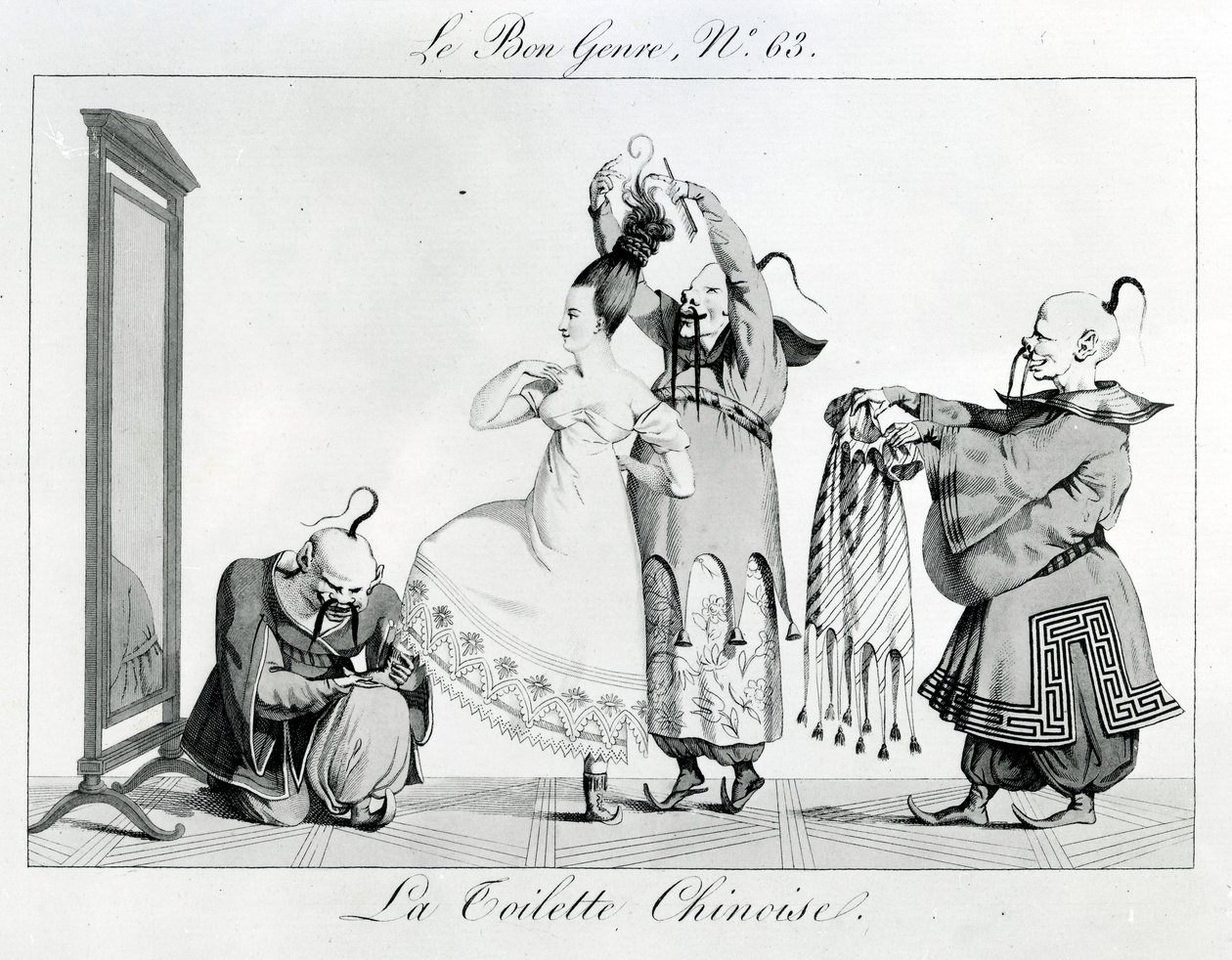 Le Bon Žánr - Čínská toaleta, 1813 od French School