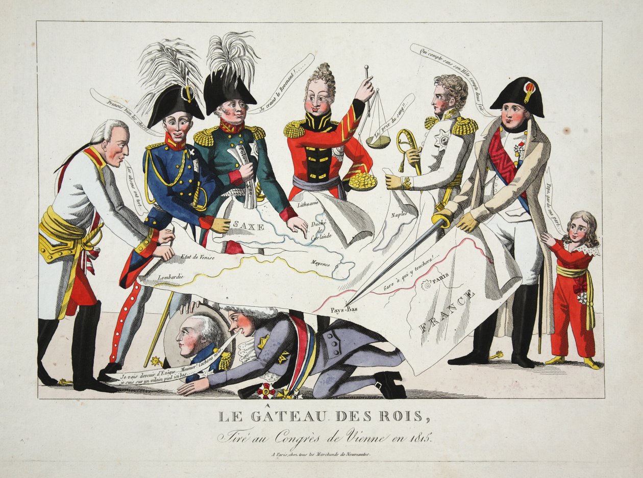 Le Gateau des Rois, pneumatika na Congres de Vienne en 1815, hospoda. od French School