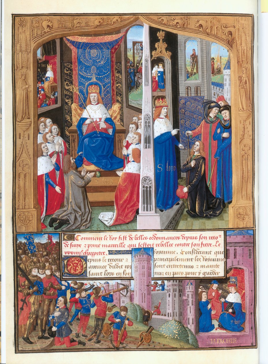 Le Livre des faits Monseigneur Saint Louis od French School