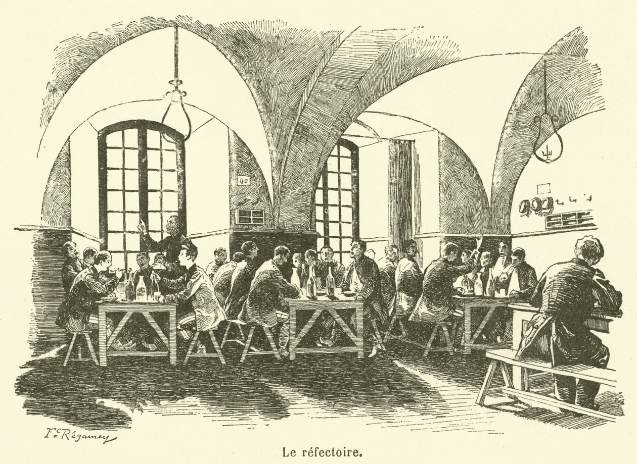 Refektář (rytina) od French School