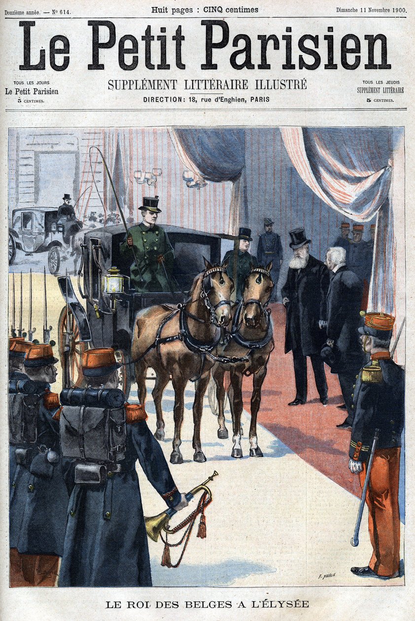 Belgický král Leopold II přijal v L
