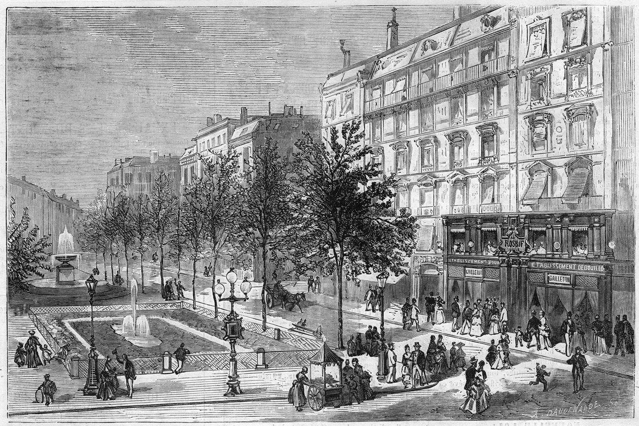 Les Bouillons: restaurace Maison Gailleton na Place de Lyon. Rhone (69) od French School