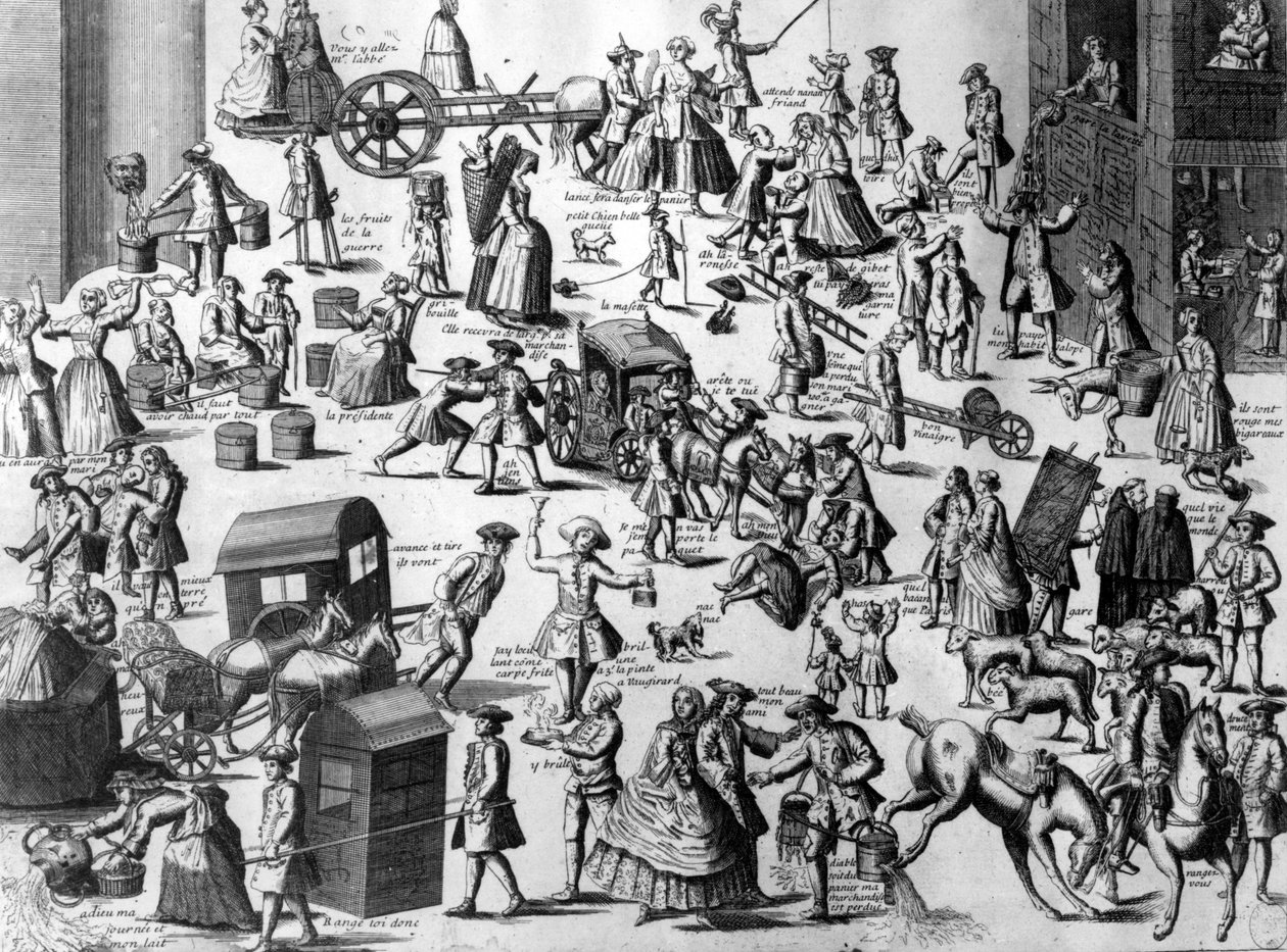 Rozpaky Paříže, kolem roku 1720 od French School