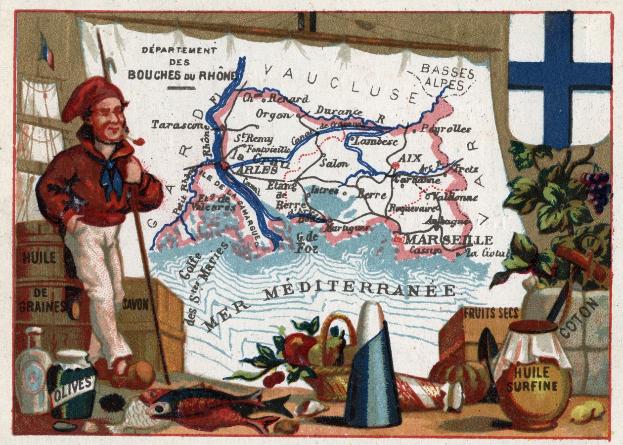 Ústí Rhony (Bouches-du-Rhone od French School