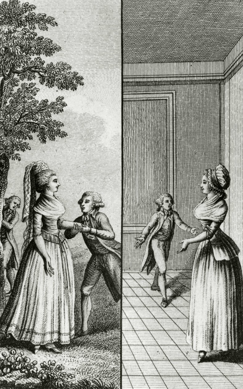 Osvobození - v „Dějinách ženy Francouzské republiky den za dnem“, Restif de La Bretonne (1734-1806), Ženeva 1791-1794. od French School