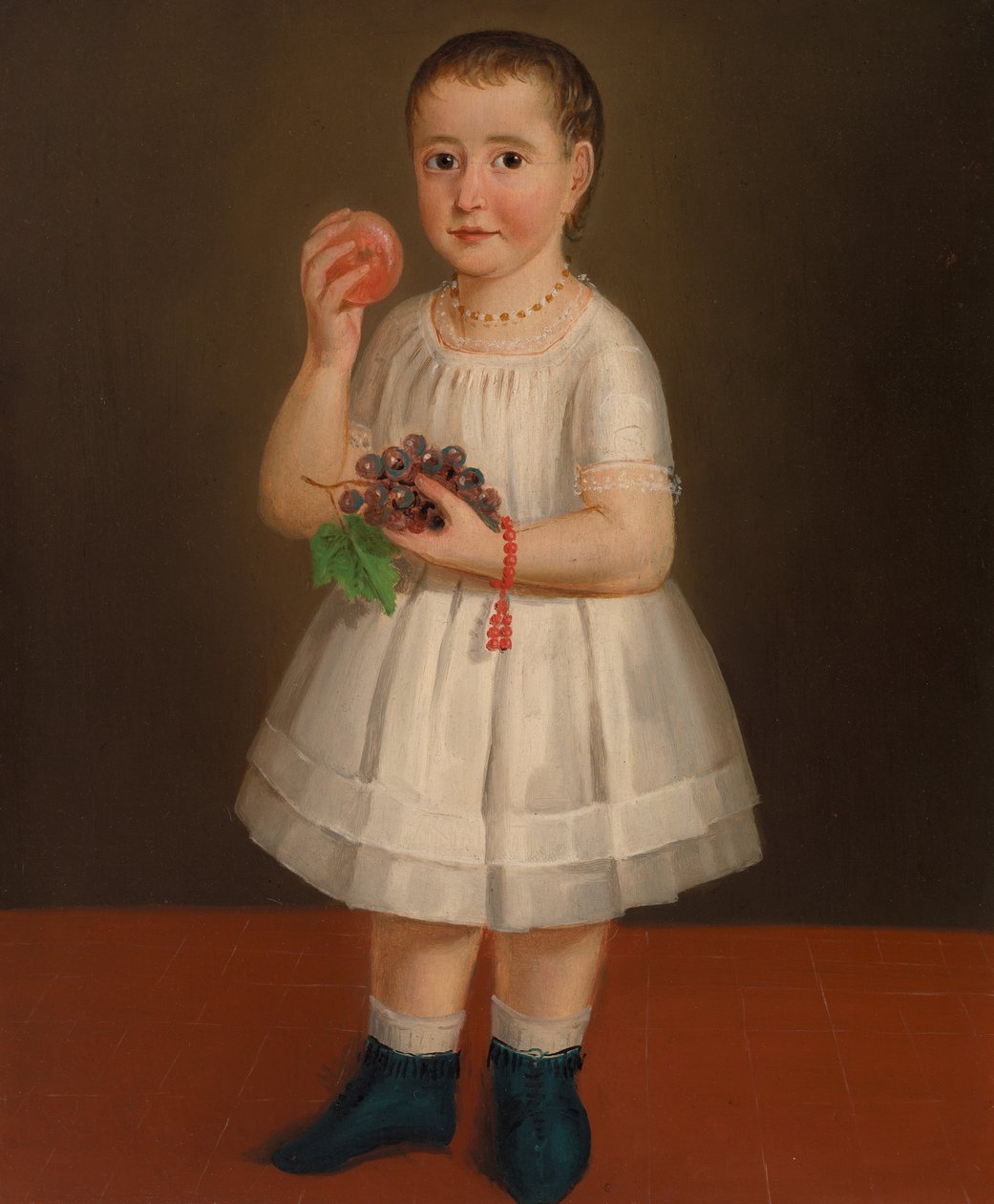 Holčička s ovocem, kolem roku 1840 od French School