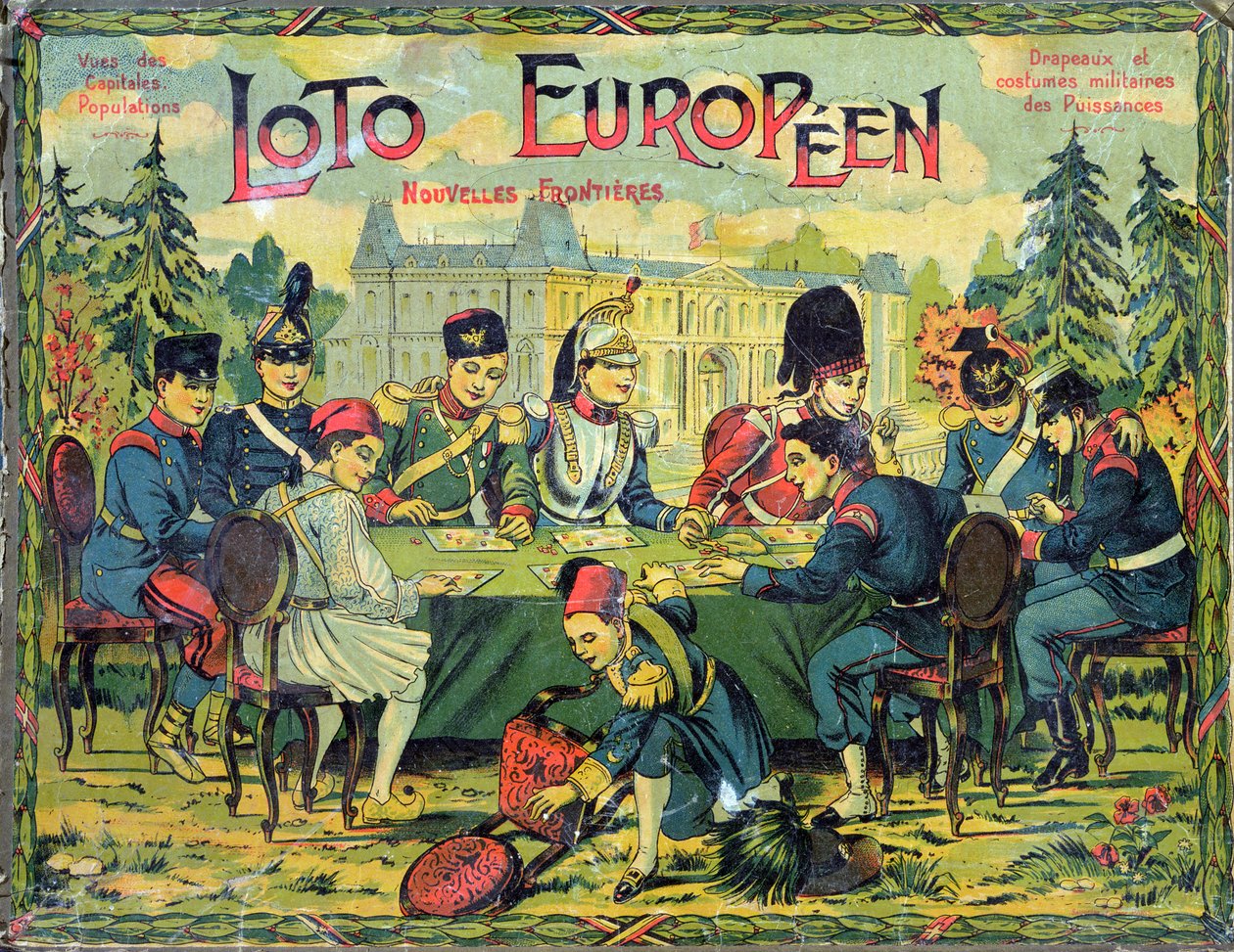 Loto Europeen, francouzská verze hry Lotto pro děti, cca 1900 od French School