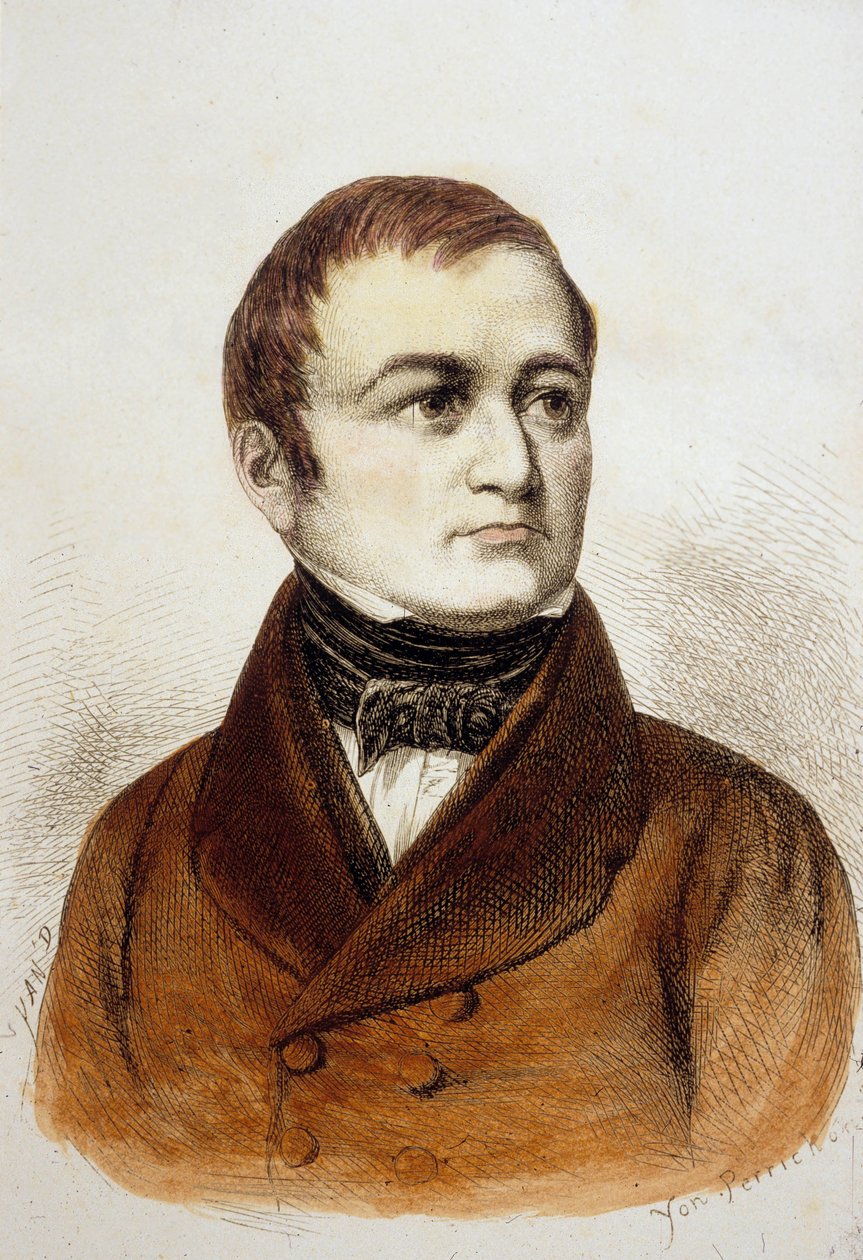 Louis Adolphe Thiers (barevná rytina) od French School