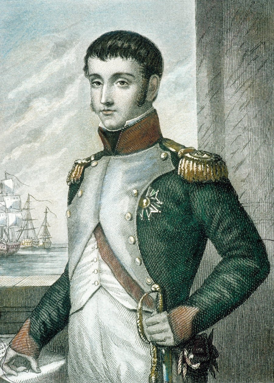 Louis Bonaparte (barevná rytina) od French School