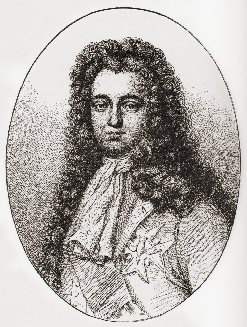 Louis François Marie Le Tellier markýz z Barbezieux, 1668 1701. Francouzský státník. Z Les Heures Libres vydané v roce 1908. od French School