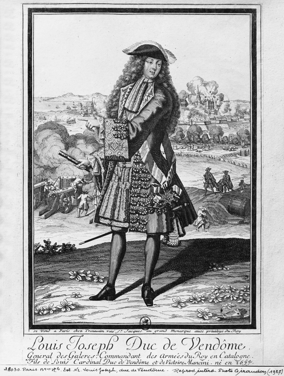 Louis Joseph de Bourbon, vévoda z Vendome, známý jako Velký Vendome od French School
