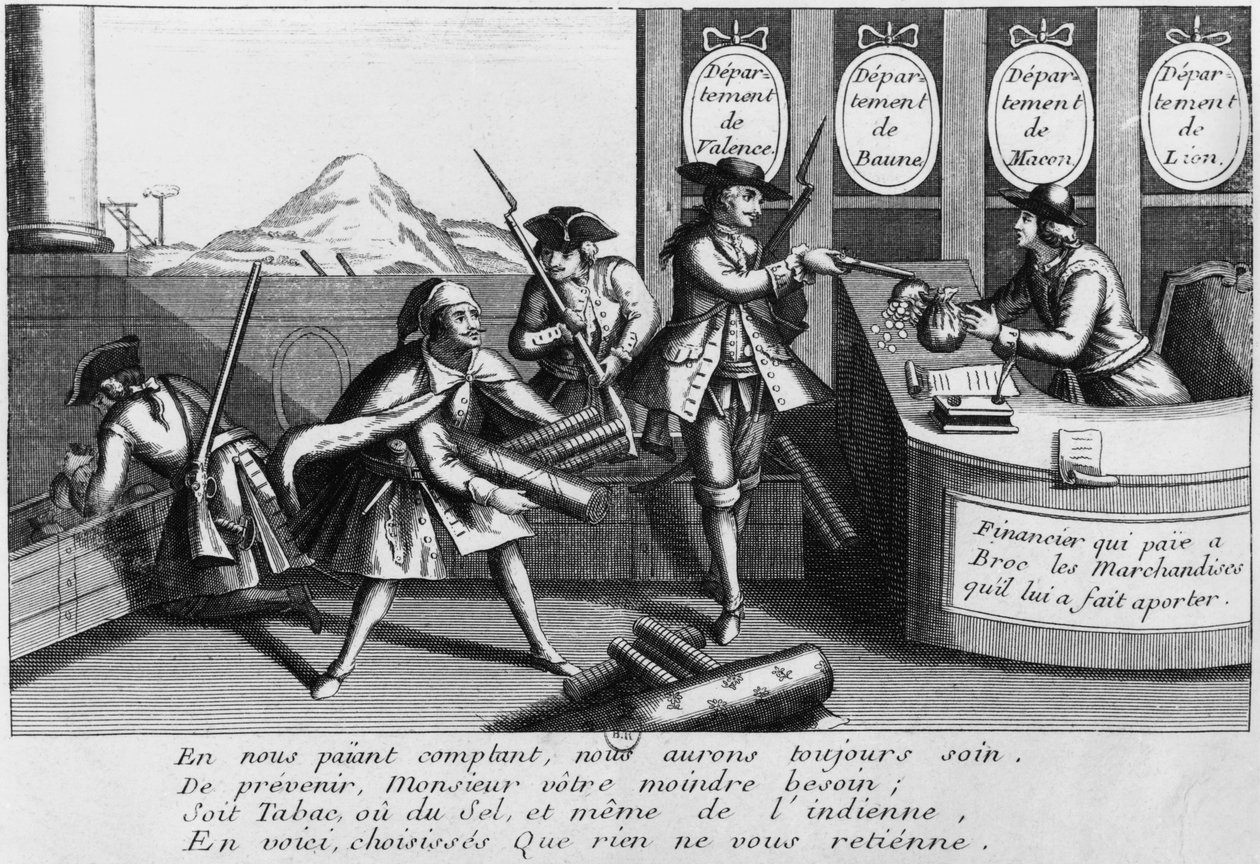 Louis Mandrin (1724-55) Útočí od French School
