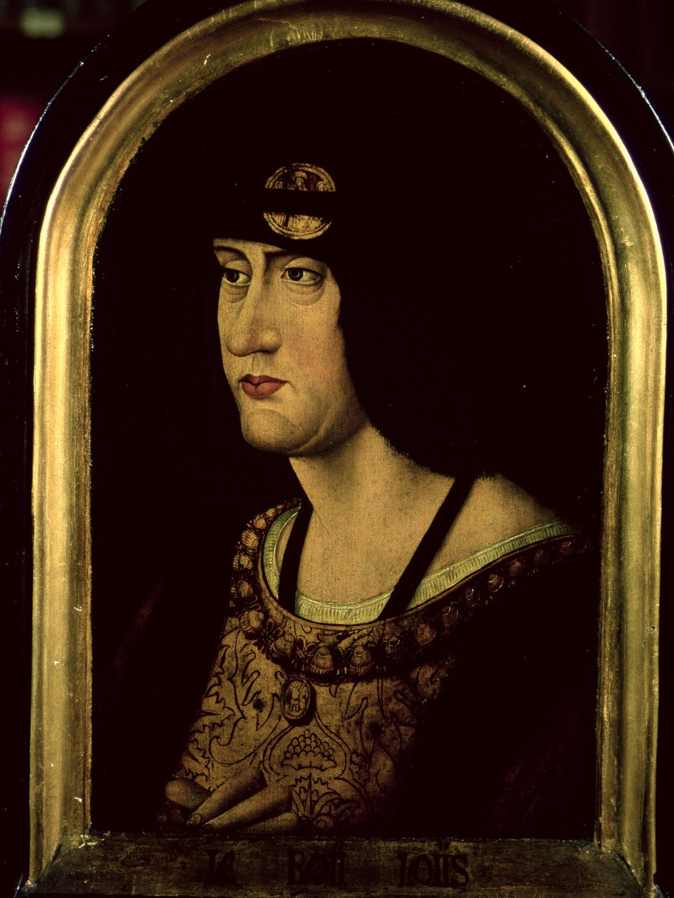 Louis XII (1462-1515) c.1520 (olej na panelu) od French School