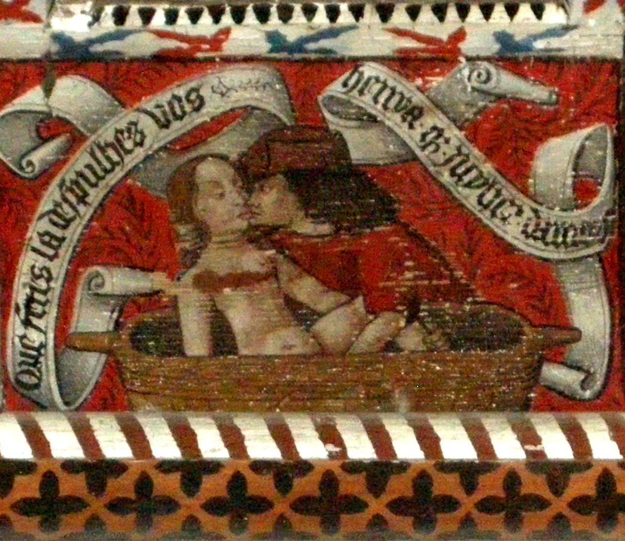 Milenci, panel stropu Abbotts od French School