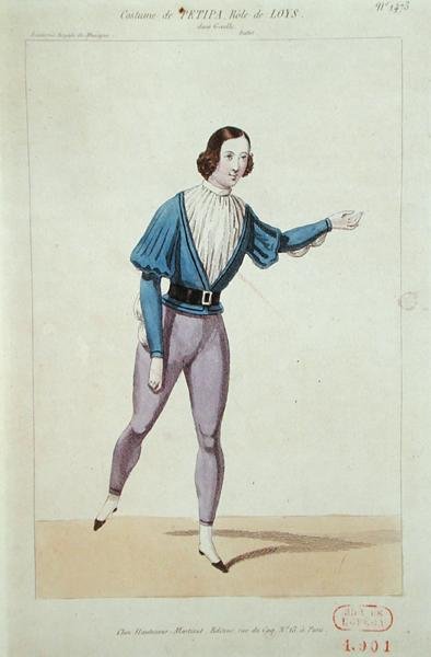 Lucien Petipa (1815-1898) v roli Loyse v 